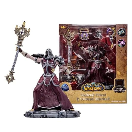McFarlane Toys - Figura Posada a Escala 1:12 de World of Warcraft Undead: Priest/Warlock (RARA)