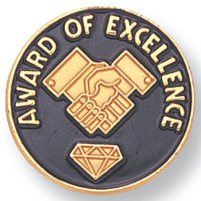Image of SHOP AWARDS AND GIFTS Enamel Lapel Pins for Students Appreciation Reward Teacher Supplies Employees, Pack of 12, 3 /4 Inch