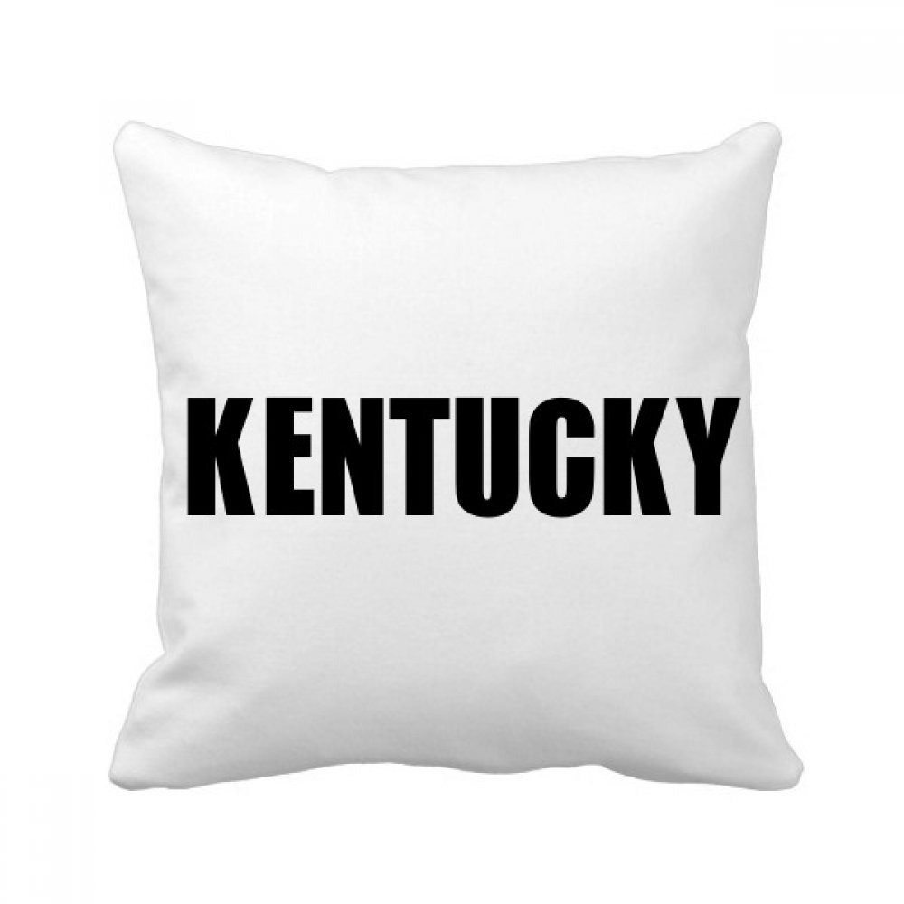 Oreiller Kentucky Ville coussin carré multicolore pour soulager le dos sur canapé inconfortable