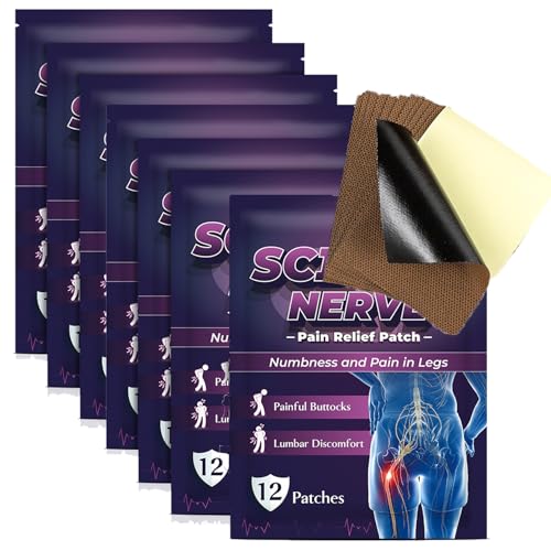 Sciati-ca Pain Relief Patches,84PCS Back Pain Relief Patches,Shoulder & Arm & Leg & Knee,Heat Patches for Joint,Effectively Sooth Joint Pain,Relieve Buttock Pain & Relax Muscle Soreness-84PCS