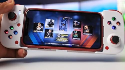 Gamepad Controller Joystick D3 Para Celular Sem Fio Bluetooth - BSP-D3 (Branco)