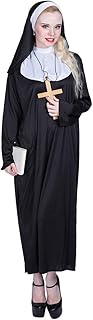 Sister Nun Costume Halloween the Nuns Dress Woman Nun Habit Adult