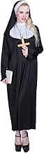 ReneeCho Sister Nun Costume Halloween the Nuns Dress Woman Nun Habit Adult