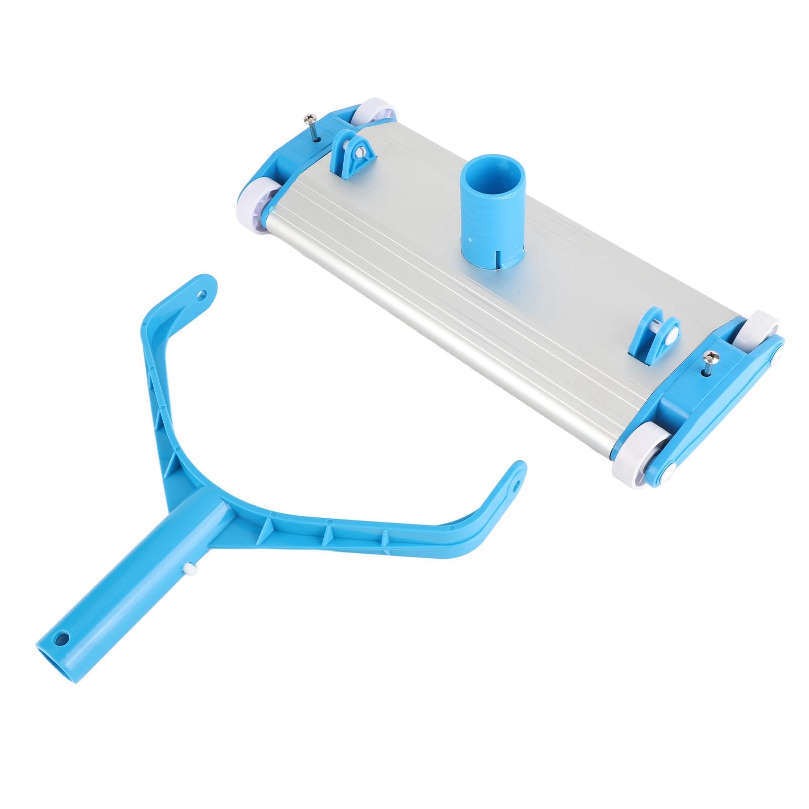 GOWENIC Cabezal de Vacío para Piscina de Aleación de Aluminio, Manual |Limpiador Flexible para Esquinas Paredes,Todo Tipo de Piscinas,Fácil Maniobra (48,3 cm/19 Pulgadas)