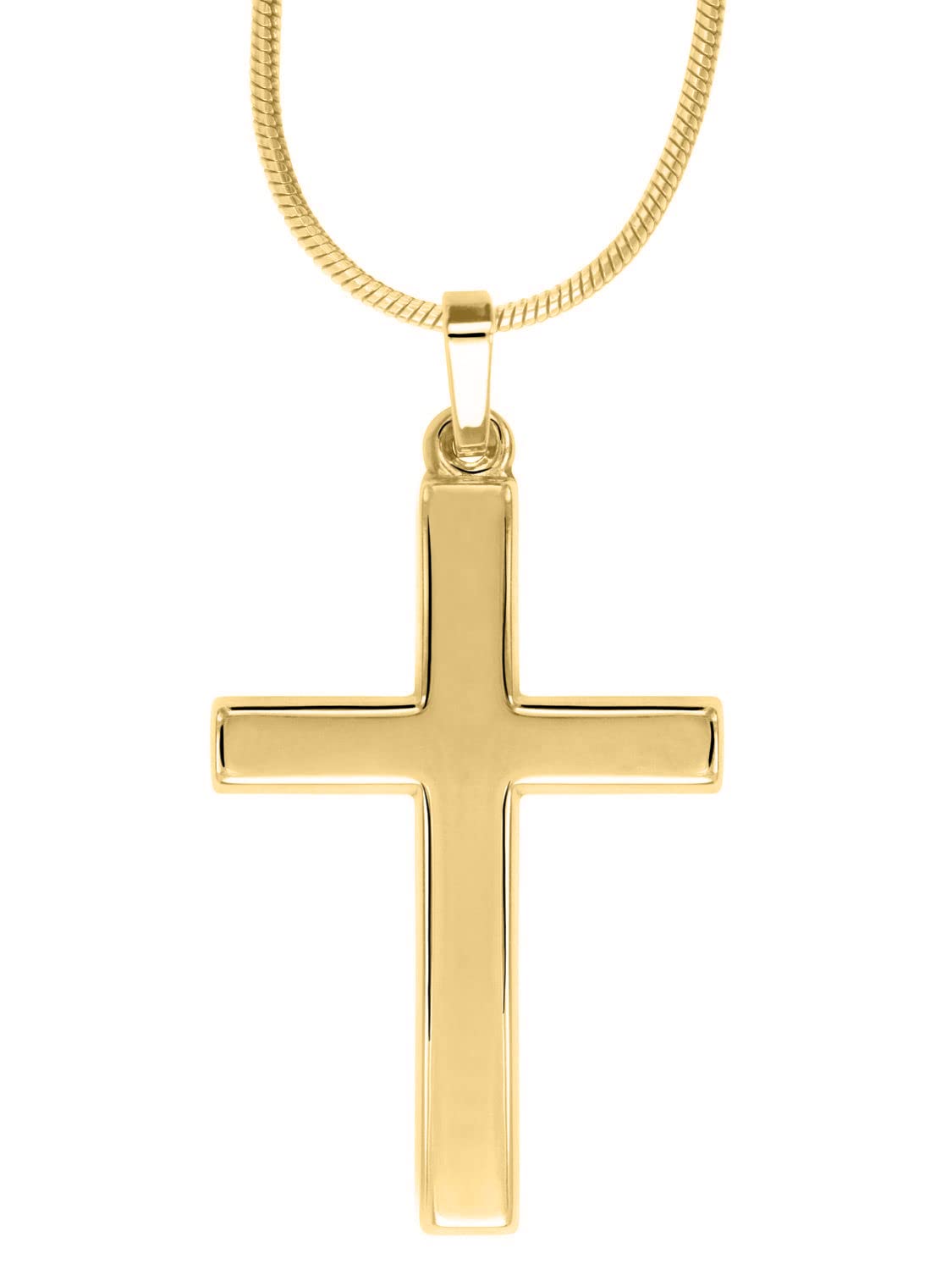 My Gold Pendentif Croix (sans Chaîne) Or Jaune Véritable 375 Or (9 Carats) 25 mm x 12 mm Croix Landour A-02220-G601