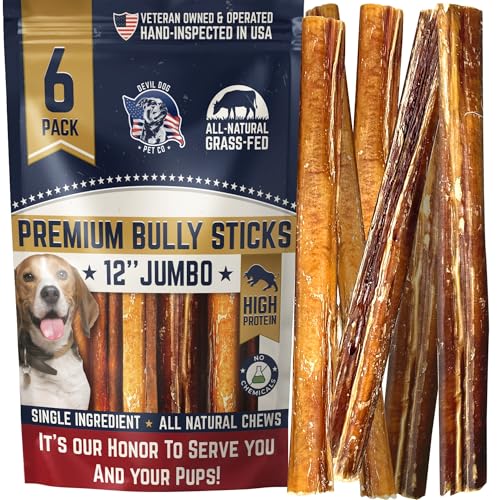 Devil Dog Pet Co 12 in Jumbo Bully Sticks