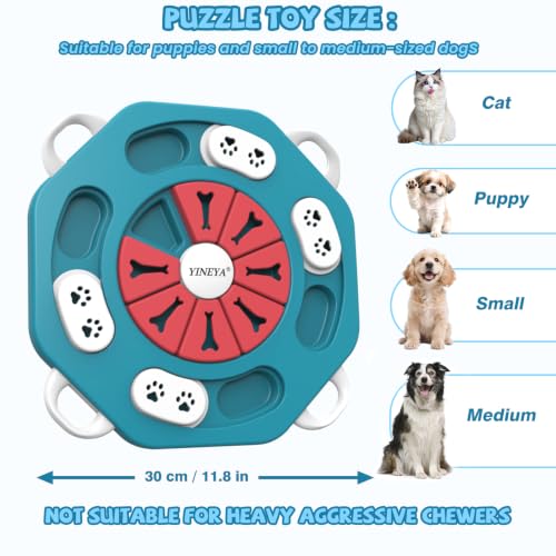 YINEYA Dog Puzzle Toy, Enrichment Toys for Dogs Training IQ & Treat Brain Games, Dog Toys to Keep Them Busy, Mental Stimulation for Dogs, Puppy Toy for Treat Dispensing, Puzzle for Small, Medium, Cats — view 4
