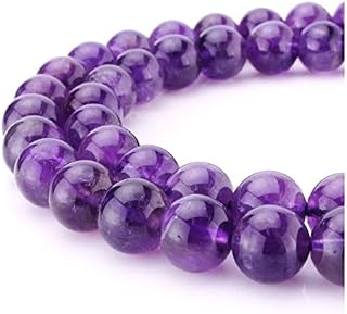 1 Strand Top Quality Natural Purple Amethyst Gemstone 6mm Round Loose Stone Beads