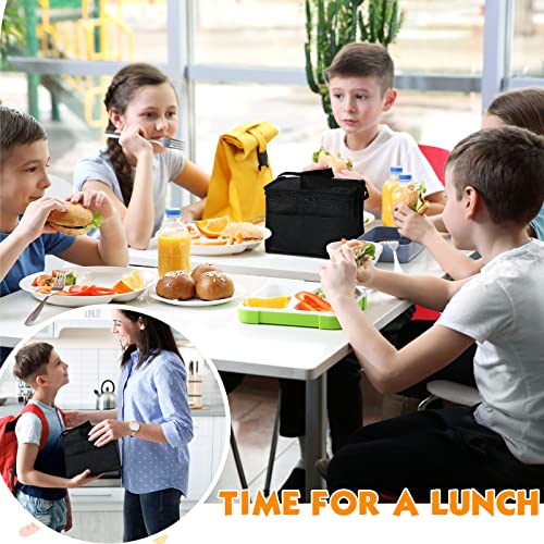 Nuogo 30 Pieces Black Insulated Lunch Bags Leakproof Boxes Set Reusable For Women Men Kids Waterproof Box Thermal Cooler Tote Office Work School Picnic Beach #TOP5