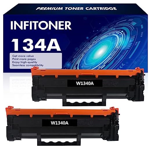 134A Toner Cartridge 2-Pack Compatible Replacement for HP 134A W1340A 134X W1340X Toner Cartridge for HP Laserjet M209dw MFP M234dw M234sdn M234sdw Printer (Black, No Chip)