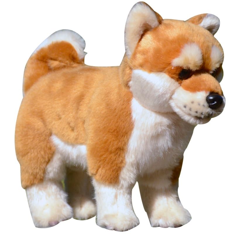 Peluche Shiba Inu jaune de 30cm, doudou chien Akita Japonais pour chambre d'enfant