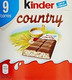 Kinder Country 9 Barres au Chocolat au Lait/Céréales 211,5 g