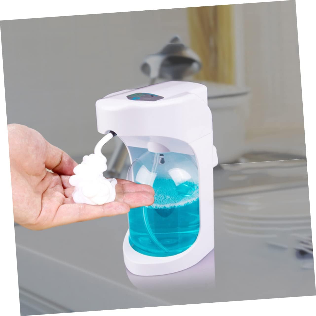 Smart Motion Sensor Soap Dispenser Pump Wall Mount or Countertop Auto Soap Dispenser Touchless Easy to Use
