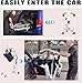 MediHoist Foldable Hoyer-Lift for Home Use•Portable Electric Patient Transfer Lift•500lbs Body Transfer Lift•Installation Free•2 Kind of Sling Included, White