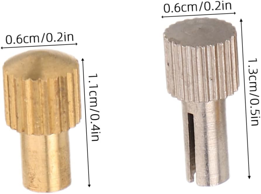 Metal Clock Replacement Knob Wide Compatibility 4pcs with Knurled Adjustment Stem Precise Metal Clock Crown Replacement for Easy DIY