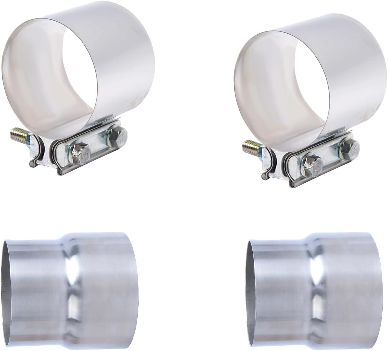 3.5 inch Exhaust Clamps w/Exhaust Adapter ID 3" to OD 3.5"