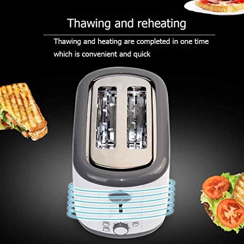 PDFF 2 Scheiben Toaster, Frühstück Toaster, No. 7 Toaster, Removable Brot Krümelschublade, Edelstahl Breite Schlitz… – Bild 3