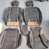 luxuperce Car Seat Covers Custom Fit for Jeep Gladiator 2020-2023 with Waterproof Leather and Airbag