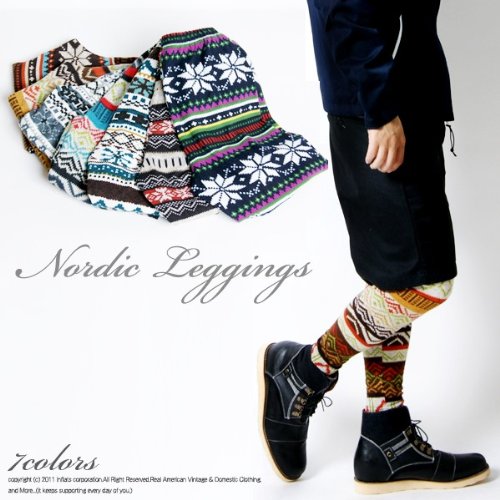 SantaReet（サンタリート）『ノルディック柄レギンス（IF-C1017）』