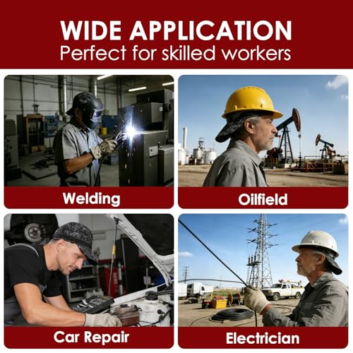 Fullsheild Reversible Welding Cap OneSize Flame Resistant Cotton Welder Hat Hood FR High Crown 3 pcs