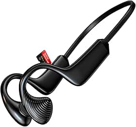 Fone Condução Óssea Bluetooth Corrida Academia Esportivo Capacidade de Bateria Até 8 horas Microfone Cancelamento Ruído Chamadas