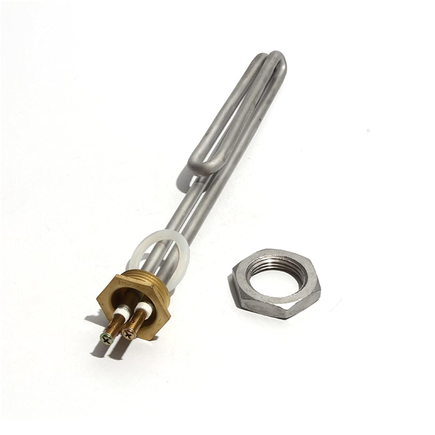 DN25 Sauna Steam Engine Heating Tube 220V Stainless Steel | High Temperature Electric Heater Element(11,220V_2KW 210MML)