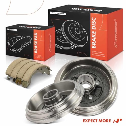 A-Premium 10.08 inch (256 mm) Rear Brake Drums + Ceramic Shoes Set Compatible with Select Nissan Models - Micra 2015-2017, Versa Note 2014-2019, Versa 2012-2019, 6-PC Set by A-Premium - Image 9