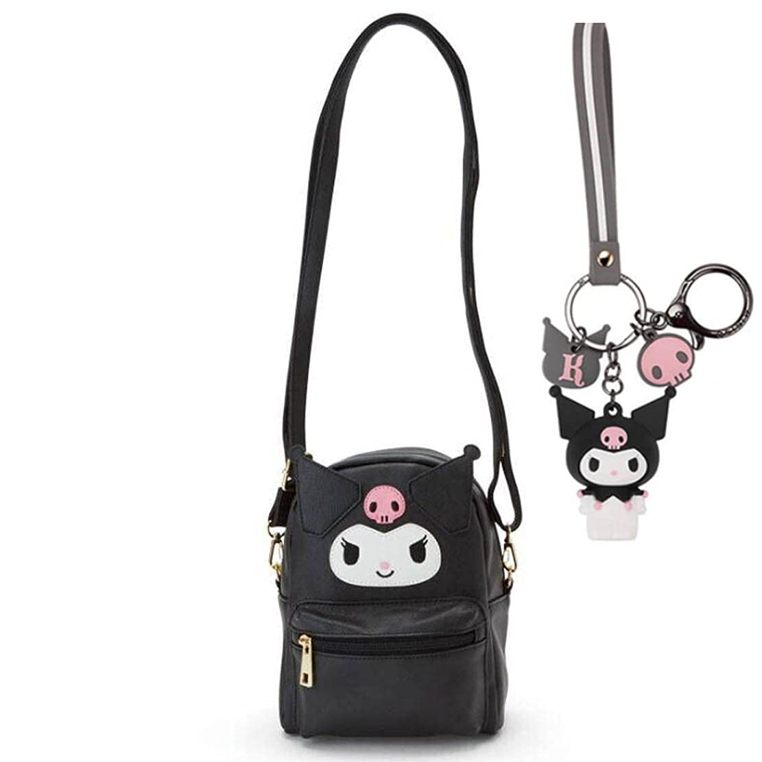 Anime Cute Cartoon Bag Cosplay Shoulder Bag Kawaii Backpack Handbag PU Schoolbags for Kids Girls Fans, 黑丝, 40-30-20, Traveling
