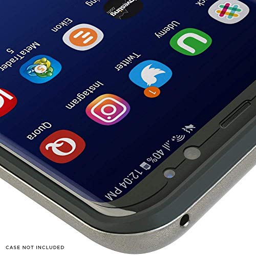 Iqshield Screen Protector Compatible With Samsung Galaxy S8 Plus (2-Pack)(Case Friendly)(Not Glass) Anti-Bubble Clear Film #TOP2