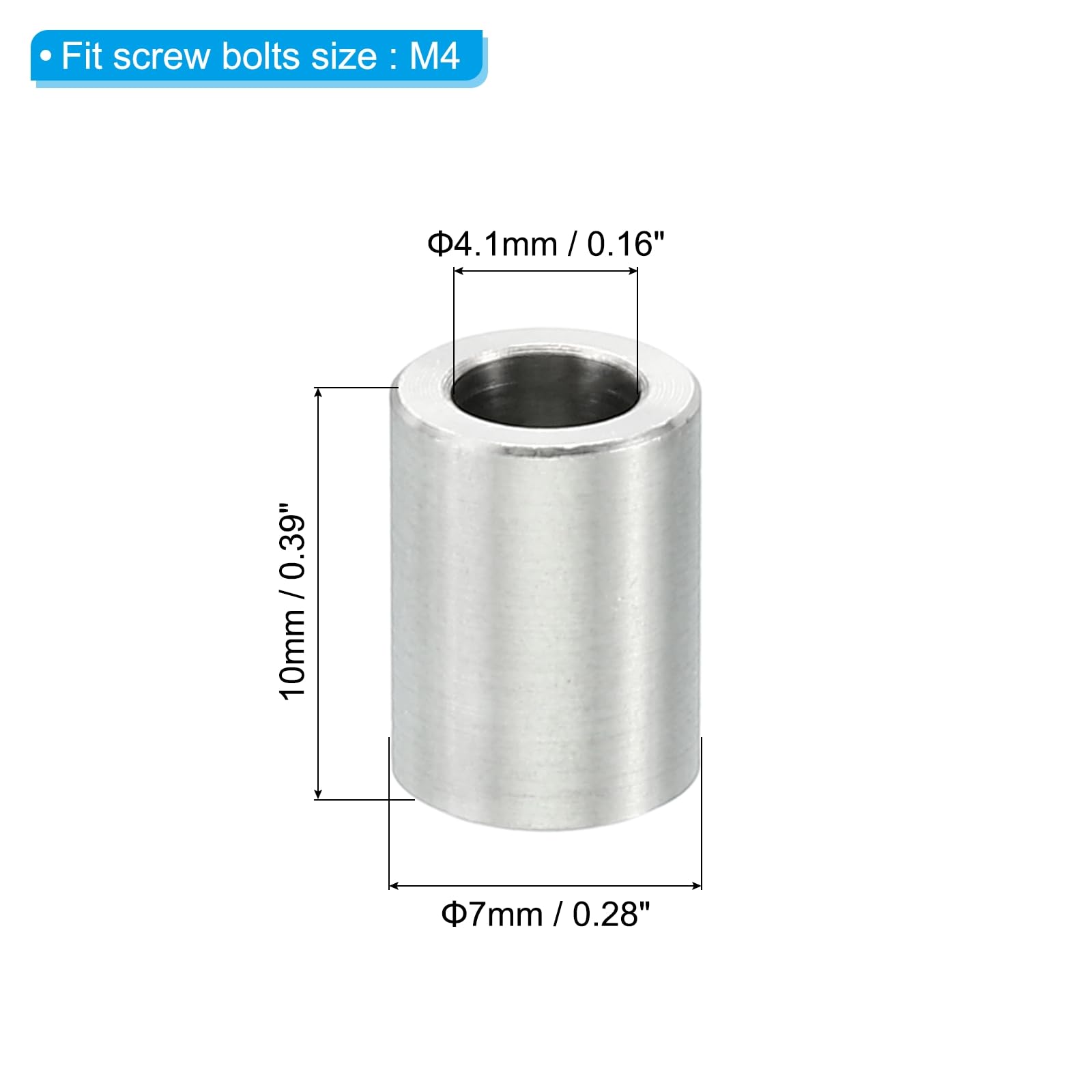 PATIKIL M4 Stainless Steel Spacers - Image 2
