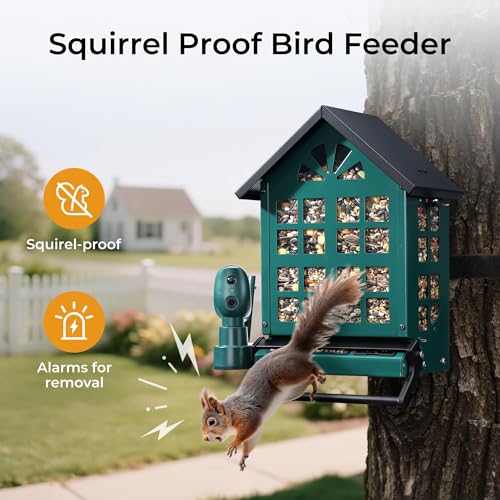 TT Nature 2K Smart Bird Feeder with Camera, Metal Squirrel-Proof Feeder with Solar Power, AI Recognition, Instant Alerts & Cloud Storage – Ideal Outdoor Gift for Bird Lovers by TT Nature - Image 5