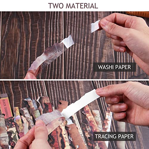 Dizdkizd Retro Washi Stickers For Scrapbooking, Junk Journal Supplies, Ephemera Pack For Vintage Journaling, Card Making, Photo Album, Collage - 120 Pieces #TOP1