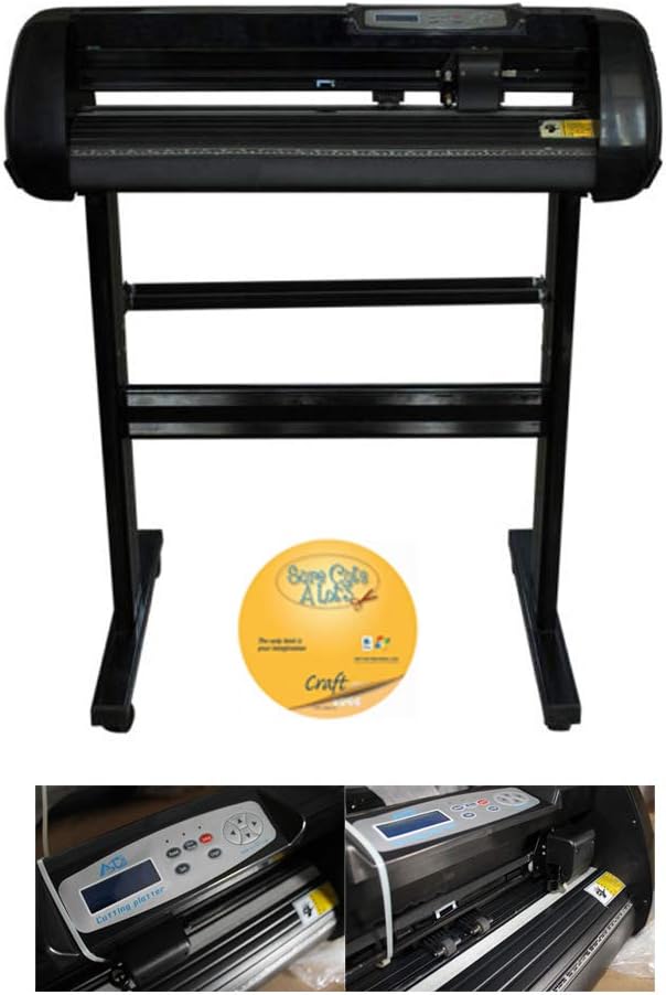 INTBUYING 6in1 Combo Heat Press Transfer Machine Vinyl Cutter Plotter Printer Paper HTV Plate Mug Tape T-Shirts Jigsaw Puzzle Business Bundle : Office Products