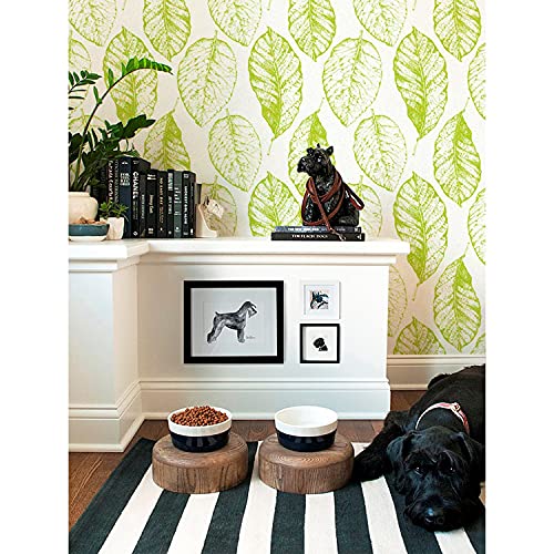 Feuilles florales détaillées stickers muraux pour rénover sans colle