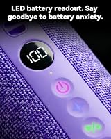 BassBloom Roar 3 Portable Bluetooth Speaker,20W Powerful Sound with Deep Bass,IPX6 Waterproof,24H Playtime,Bluetooth 5.4,RGB Lights,Wireless TWS Pairing (Purple) — image 6