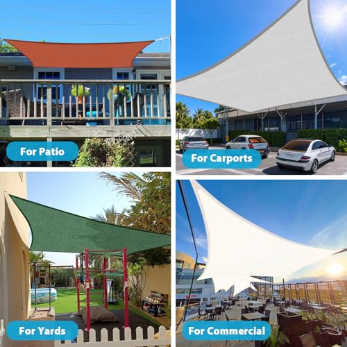 Amagenix 8'X10' Sun Shade Sail Rectangle Curved Edge Blue by Amagenix - Used condition - Image 7