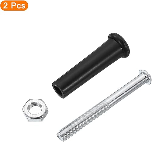 Miniatura 3 de uxcell Manijas de sujeción con abrazadera de tornillo M10x15mm Roscado de plástico de metal giratorio mango de agarre