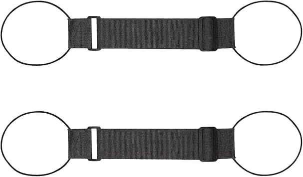 2 Pcs Elastic Fastening Belt for Luggage, Adjustable Luggage Straps for Suitcases Attach Bags, Portable Travel Suitcase Accessory for Easy Movement Black