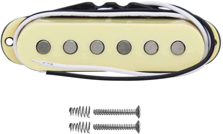 FLEOR Alnico 5 ST Pickup Single Coil Pickups Guitar Neck/Middle/Bridge Pickup Cream for ST SQ Electric Guitar - Image 4