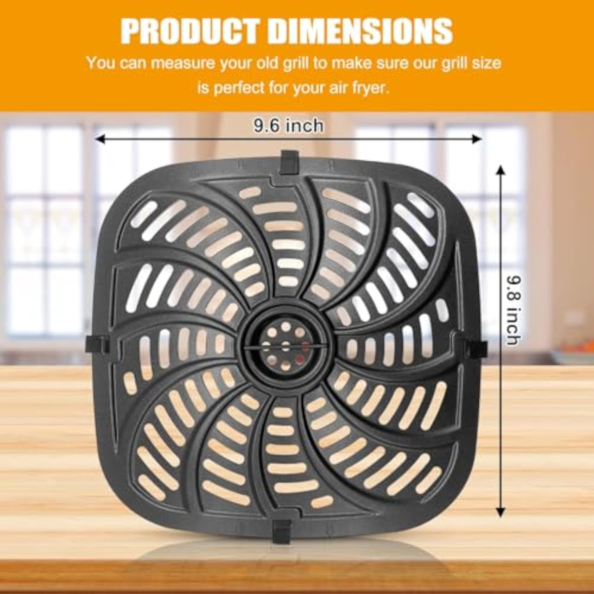 Air Fryer Grill Pan for Chefman 8 Qt TurboFry