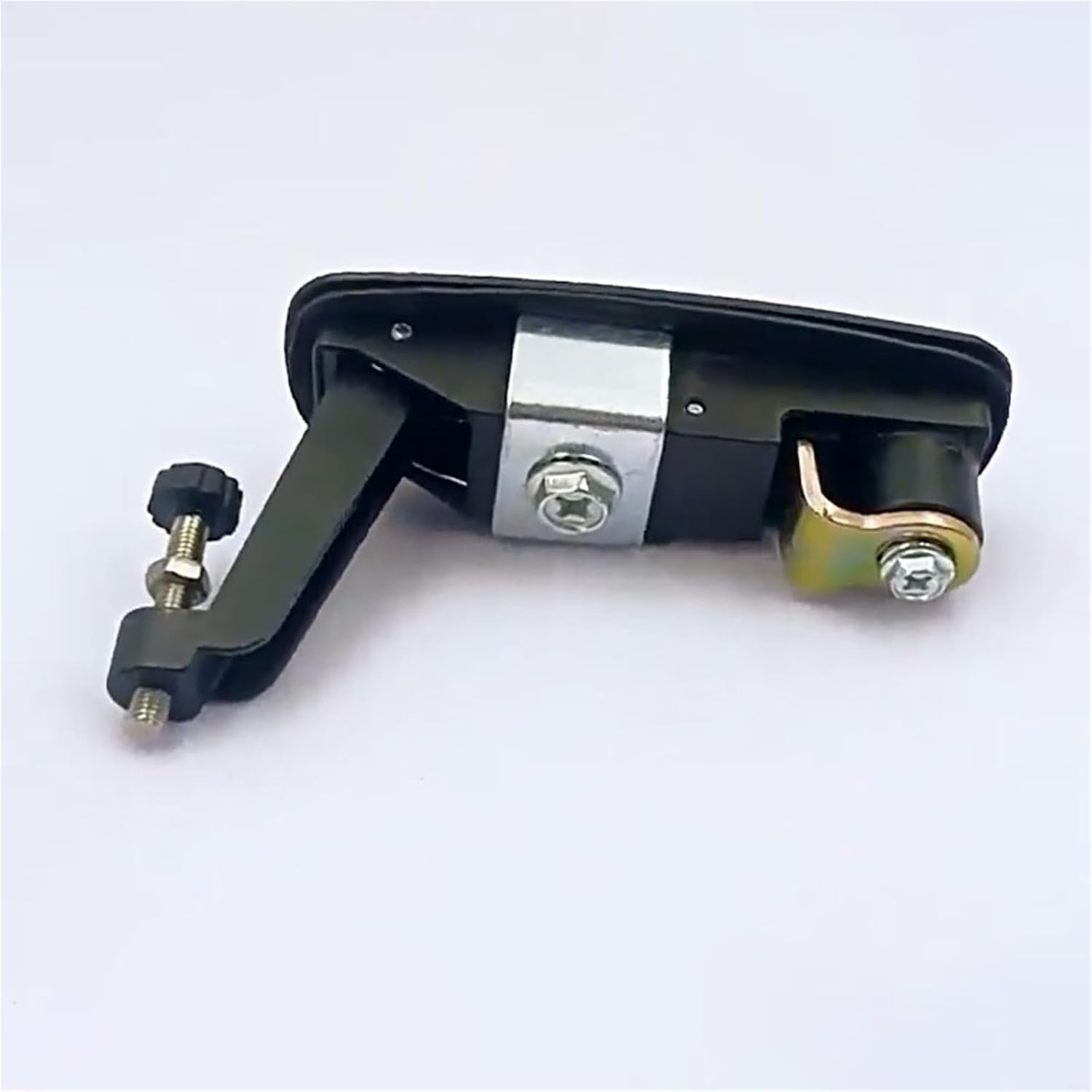 19718 Zinc Alloy Black Handle Locks Twist Lock Cylinders Adjustable Grip Recessed Lever Panel Key 1Pcs