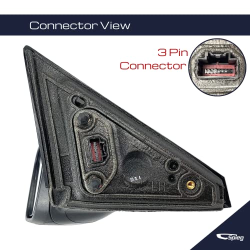 Spieg Fo1320553 Driver Side Mirror Replacement For Ford Explorer 2016-2017 Power Adjusted Glass Non Heated Textured Black Cover 3Pin (Lh) #TOP5