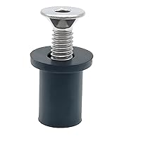 Vista 6 de 24 Pares de Tuercas de Neopreno M4, Tornillos Hexagonales de Acero Inoxidable M4 x 20mm, Kit de Tuercas para Kayak, Motocicleta, Accesorios