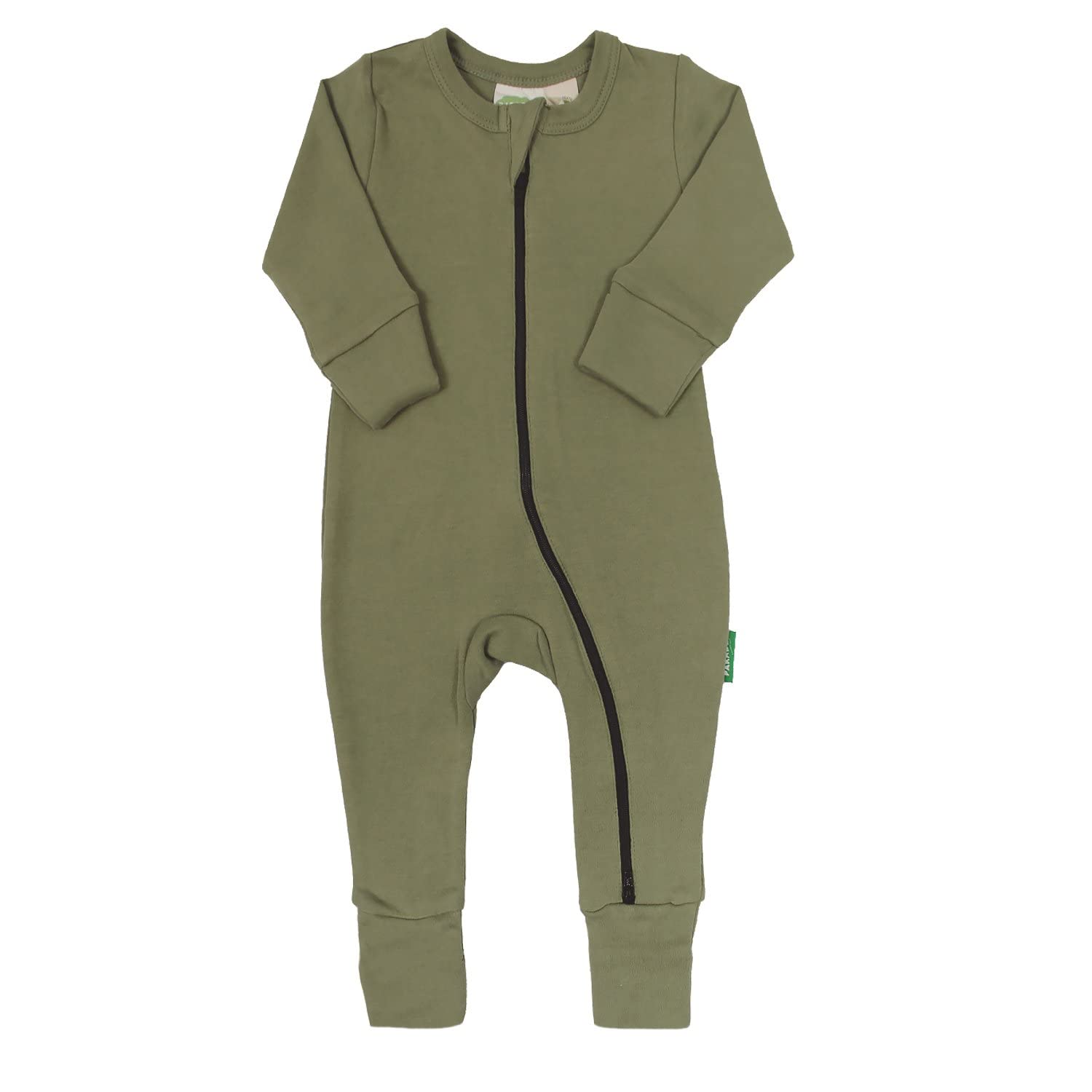 Organics Essential Basic '2-Way' Zipper Romper
