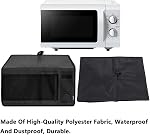 Imperméable DustProof Protecteur de couverture de grille de four micro-ondes 420D Heavy Duty Oxford tissu anti-poussière protections anti-chaud pour grille-pain noir