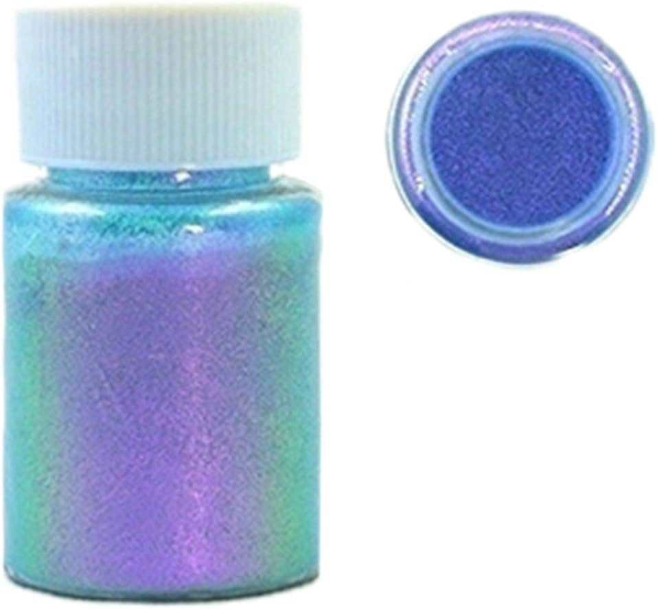 1pcs Mirror Epoxy Resin Color Pigment Mica Powder Pearlescent Epoxy Resin Discolor Powder for Lip Gloss, Slime, Candle, Bath Bomb Dye Colorant