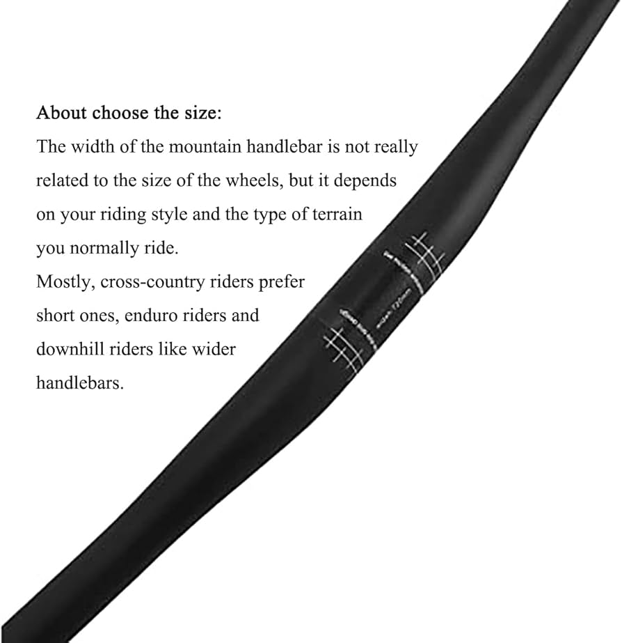 Mountain Bike Carbon Fiber Handlebars MTB Flat Handlebar 580