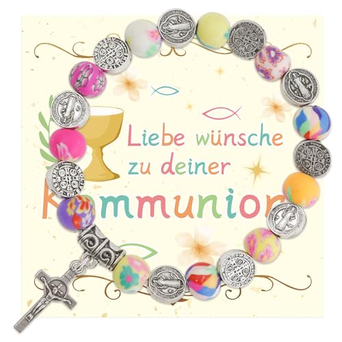Dongcill Communion Bracelets for Girls, Große, Plastic, 1