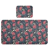 Anime Rose Dark Blue Cooling Baby Play Mattress 28