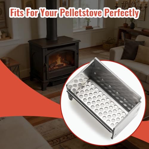 99300170 for Avalon Newport Bay, Avanti, 900 Pellet Stove, Stanless Steel Firepot for Lopi Pioneer Bay, Heritage Bay, 400 Pellet Stove.